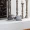 15" Gray Polystone Country Cat Garden Sculpture